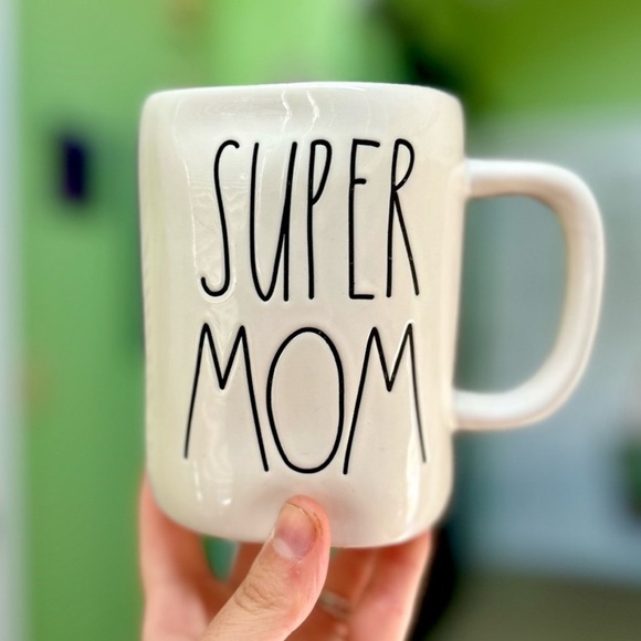 Rae Dunn Other - Rae Dunn Super Mom Classic Writing Cute Ceramic Home Kitchen Mug